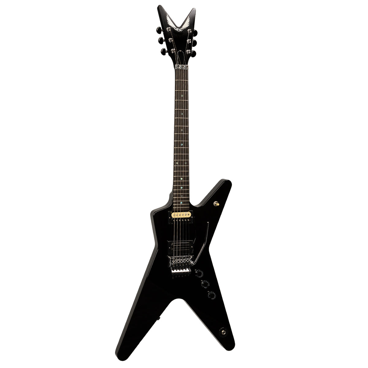 Dean USA ML Floyd Custom in Classic Black, the body shape that built the brand
