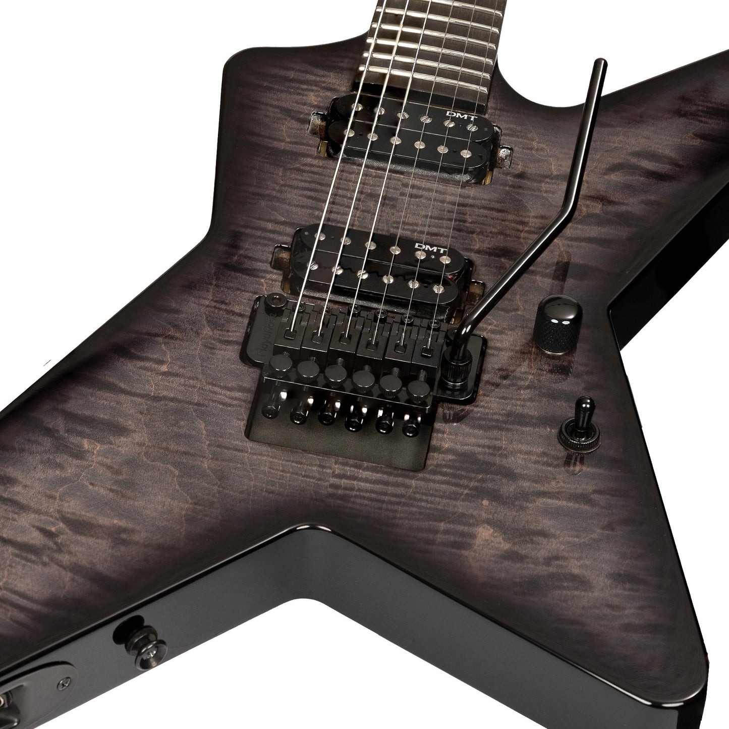 USA Morningstar Flame Top Floyd Charcoal Burst