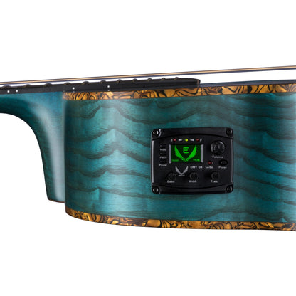 Exotica Quilt Ash A/E Trans Blue Satin