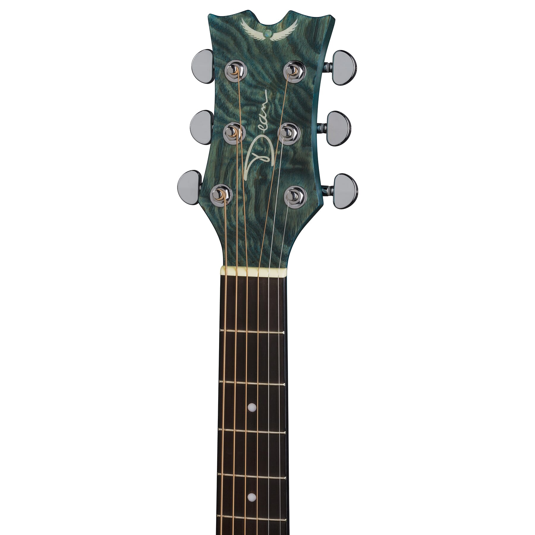 Exotica Quilt Ash A/E Trans Blue Satin – Dean Guitars