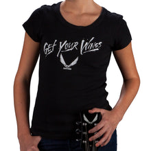 Shirt: Ladies Scoop Get your Wings Med