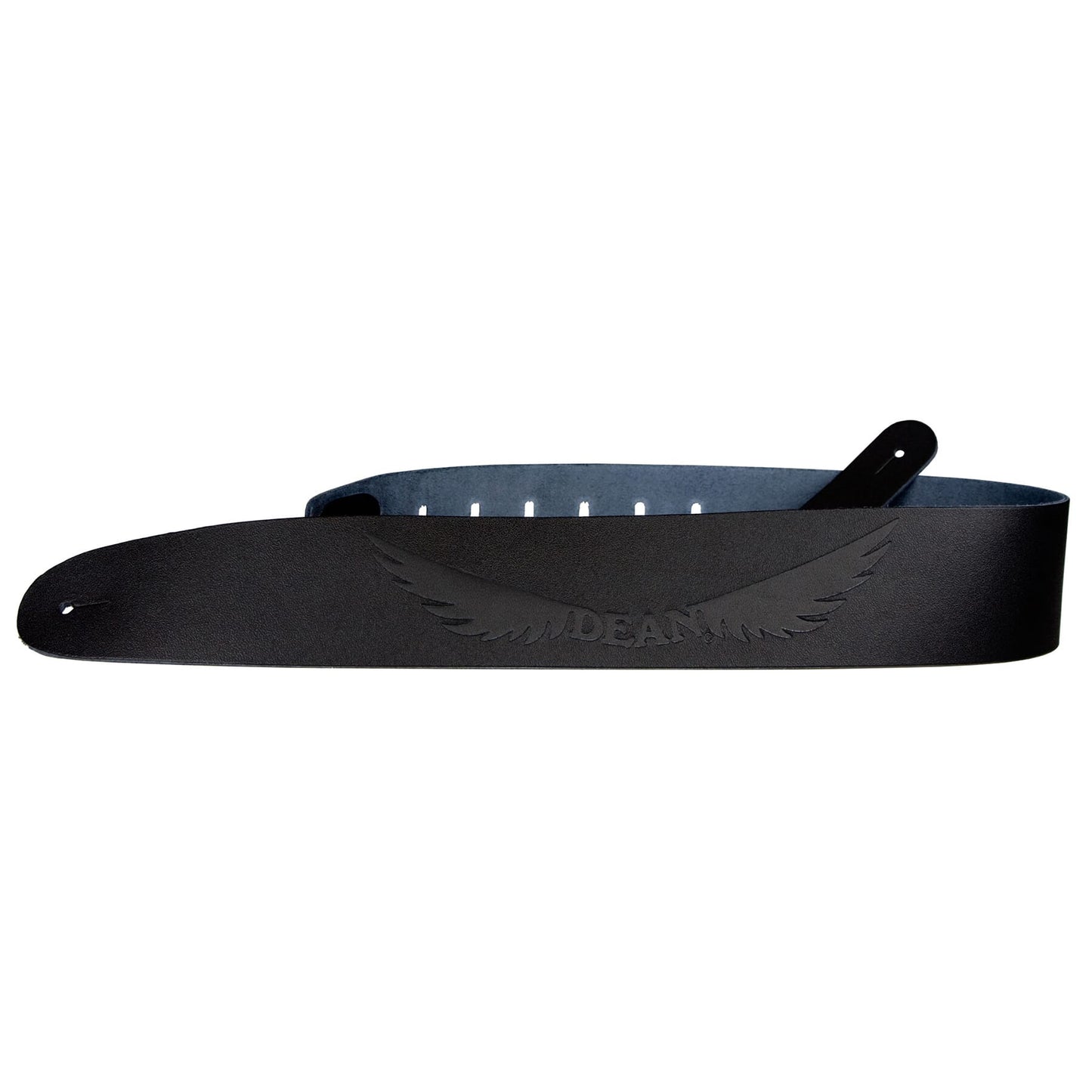 Guitar Strap Leather 2.5" Engraved Dean Logo