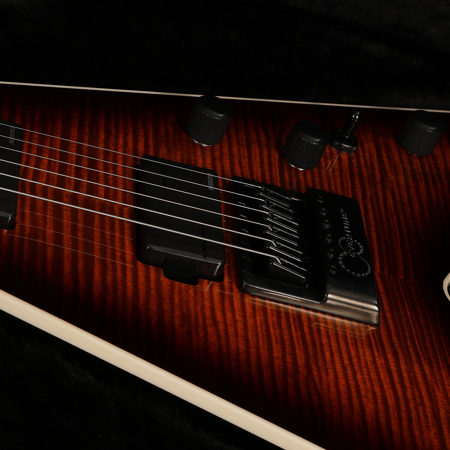 USA Vengeance Evertune Fluence Flame Top Tiger Eye Burst
